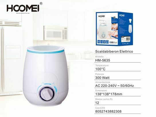 Scalda Biberon Elettrico Temperatura Fino A 100° 300W Hoomei Hm-5635