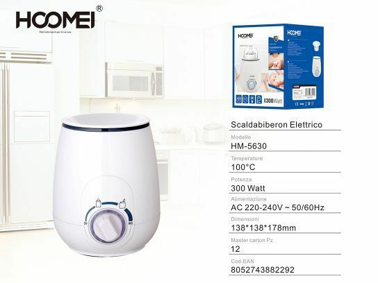 Scalda Biberon Elettrico 300w Riscaldamento 3 Minuti Temperatura Hoomei Hm-5630