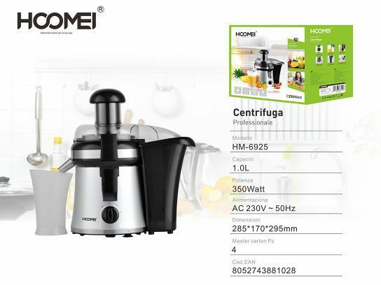 Centrifuga Elettrica Professionale Frutta Verdura Succhi 1lt 350w Hoomei Hm-6925