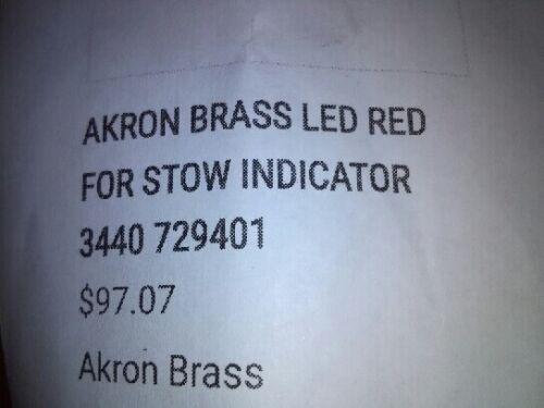 akron Brass led red stow indicator 729401