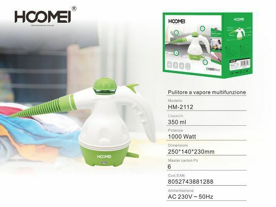 Pulitore A Vapore Multifunzione Portatile Hoomei HM-2112