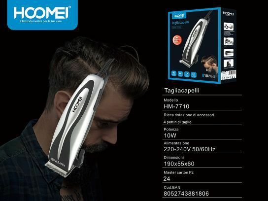 Rasoio Elettrico Professionale Uomo Taglia Capelli Barba 10w Hoomei Hm-7710