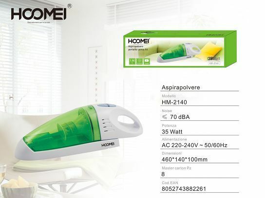 Mini Aspirapolvere Hoomei HM-2140 Aspirabriciole Wet & Dry Base Ricaricabile 5V