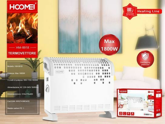 Termoconvettore 1800W Hoomei Hm-8918