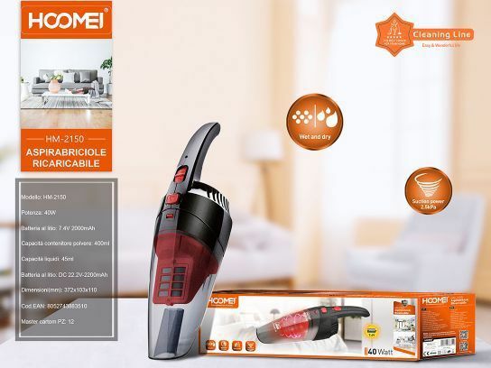Aspirapolvere Aspira Briciole Ricaricabile 40W Hoomei Hm-2150