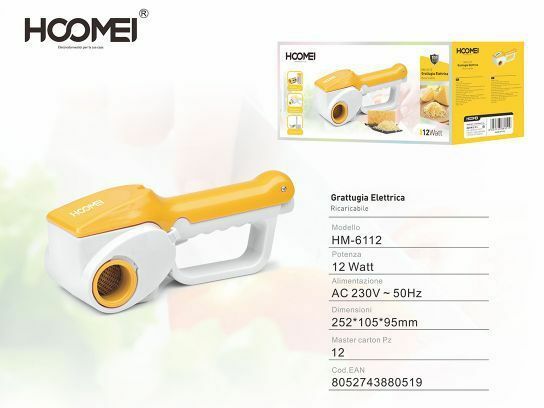 Grattugia elettrica per Formaggio da tavola Rulli in Acciaio INOX Hoomei HM-6112