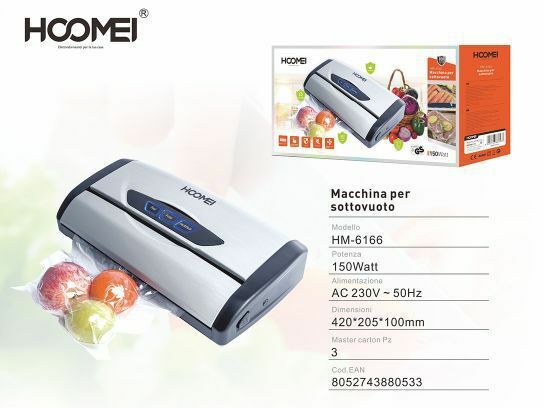 Macchina Per Sottovuoto Chiudi Sacchetti Alimenti Hoomei HM-6166
