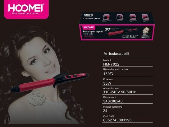 Ferro Capelli Ondulati Effetto Ricci Arricciacapelli Professionale Hoomei Hm7822