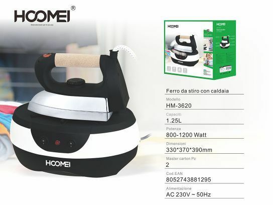 Ferro Da Stiro Con Caldaia Tavolo 2000 Watt Serbatoio Da 1.25 Lt Hoomei Hm-3620