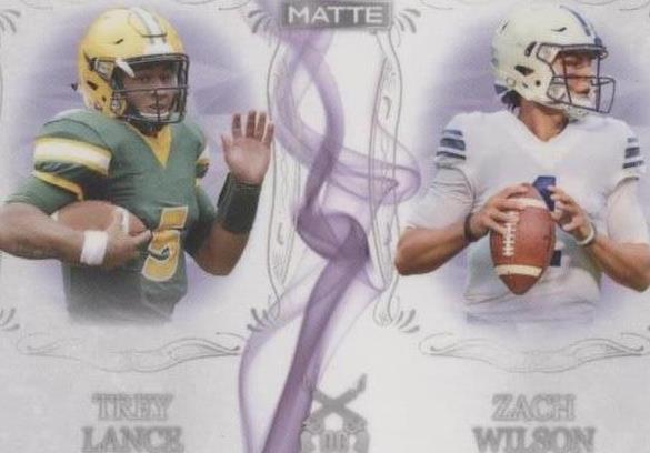 2021 Wild Card MATTE Trey Lance Zach Wilson #MDG-2