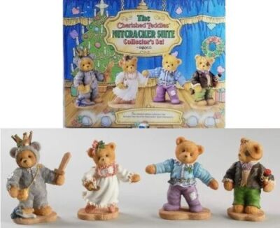 CHERISHED TEDDIES by ENESCO, HAND PAINTED STONE RESIN TEDDY BEAR FIGURINE, NIB