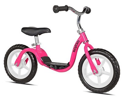 KaZAM v2e No Pedal Balance Bike, 12-Inch, Pink