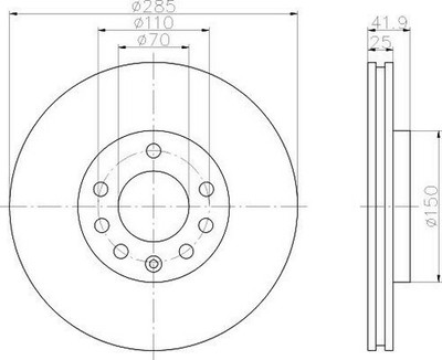 MINTEX Vorne Achse BremsscheibenBremsbeläge Set Für Opel Vectra C GTS 2.2 16V