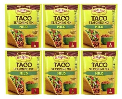 Old El Paso Mild Taco Seasoning Mix 6 Pack