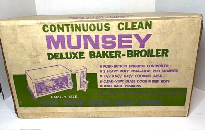 Retro/Vintage-Munsey Continuous Clean Baker-Broiler Deluxe - NEW IN BOX - BT600