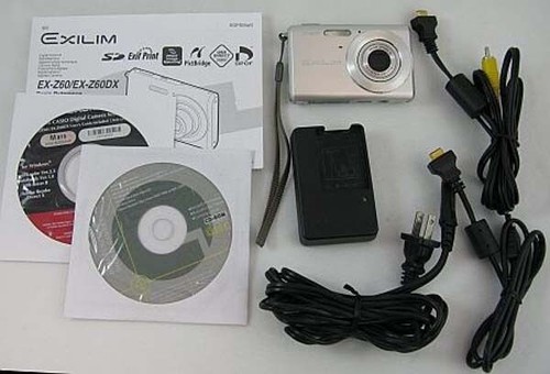 Casio Exilim EX-Z60 6.0 MP Digital Camera AS IS 79767622060 Casio Exilim EX-Z60 6.0 MP Digital Camera AS IS 79767622060
