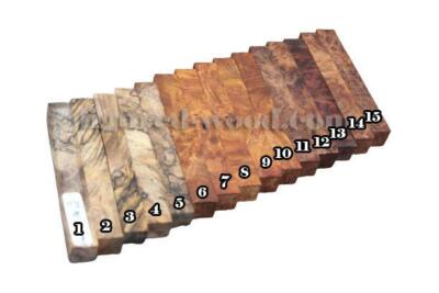 STABILIZED WOOD MANGO, AFZELIA XYLAY, RED WOOD BURL #1265