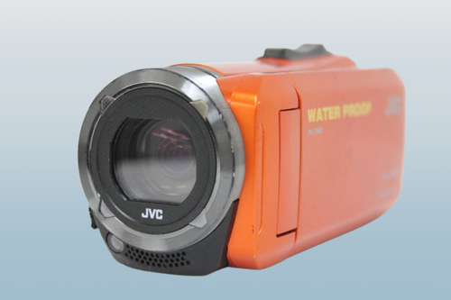 【美品:水陸両用】JVC ビデオカメラ Everio GZ-R300Tブラウン JVC Everio GZ-R300-D Waterproof Video Camera 60x Zoom Orange