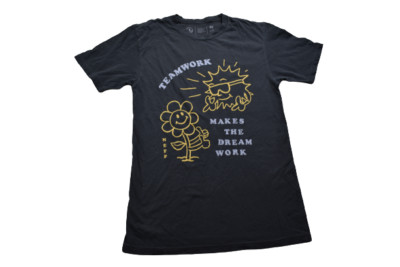 Neff Mens Teamwork Makes The Dream Work Pigment Tee Shirt NWT M