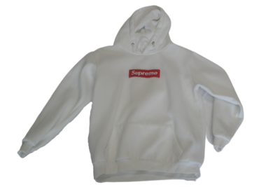 Supreme Box Logo Hooded Sweatshirt Hoodie White XL Made In USA | eBay