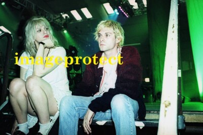 Nirvana - Kurt Cobain and his wife Courtney Love seen here in1992  