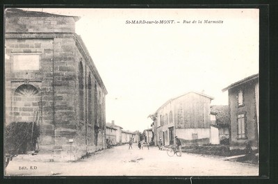 CPA St-Mard-sur-le-Mont, Rue de la Marmotte 