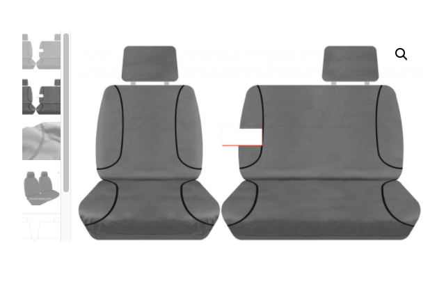 CANVAS SEAT COVERS LANDCRUISER UTE HJ75/45 3DR 82-99 BUCKET 3/4 BENCH