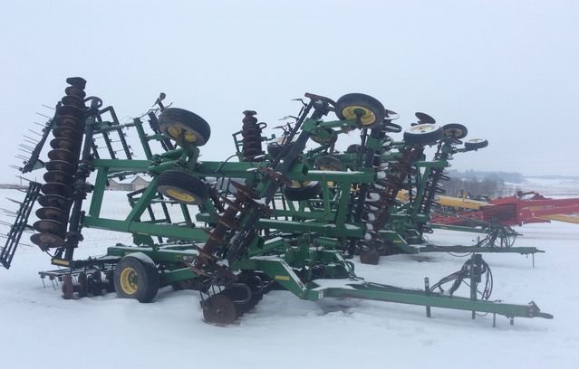 John Deere 637 Rock disk w/ harrow 35' Needs Parts disc  Wisconsin
