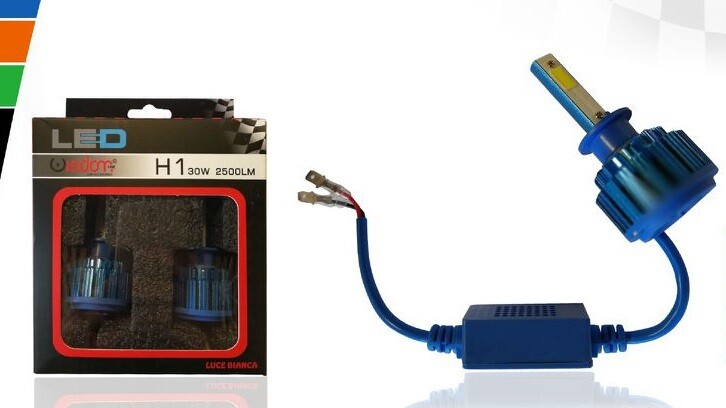 Kit 2 Lampadine Lampade Fari Auto Led H1 30W 2500lm Luce Bianca wis