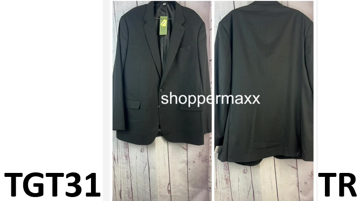 Men's Big & Tall Standard Fit Suit Jacket - Goodfellow & Co, Black, Size 48L