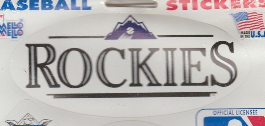Colorado Rockies OLD Logo Pre Inaugural 7 Sticker Sheet LOT 74$7 8-StickersSheet