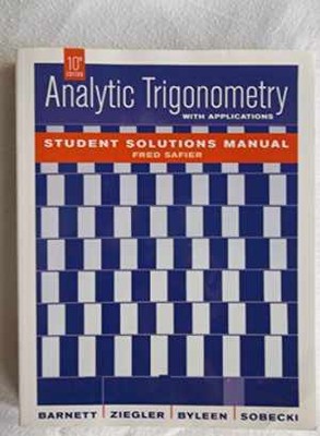 Analytic Trigonometry with - Paperback, by Barnett Raymond A.; - Good