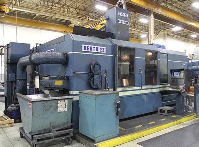 BERTHIEZ TVM 125  CNC VERTICAL BORING MILL WITH LIVE MILLING, FANUC 15, NEW: 97