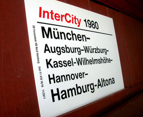 Eisenbahn-Zuglaufschilder für Sammler