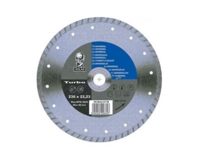 ATLAS by NORTON DISCO DIAMANTATO CORONA TURBO Ø 230 x 22,2 mm PER PIASTRELLE