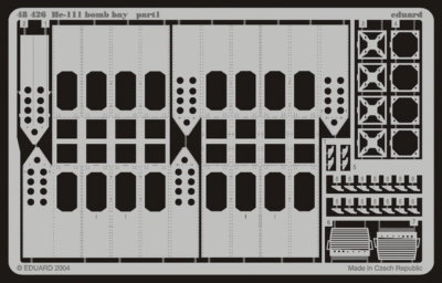 Eduard Models Photoetch for 1/48 He 111 Bomb Bay for Revell/Monogram kit
