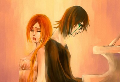Anime espada inoue orihime ulquiorra schiffer Stitched Gaming Mat Desk