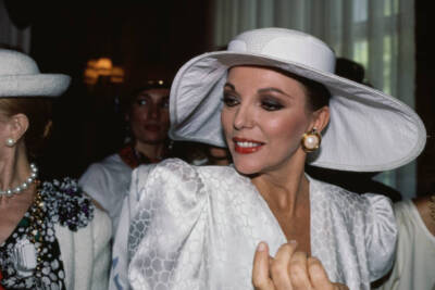 Joan Collins attends an event United States circa 1980s Old Photo 12