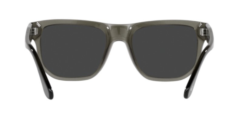 Pre-owned Persol 0po3306s 110348 Opal Smoke/dark Grey Polarized Unisex Sunglasses In Gray