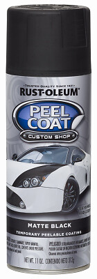 Rust-Oleum 284279 Rubber Coating Peel Coat Matte Black 11 oz Black