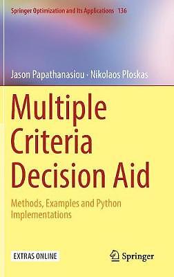 Multiple Criteria Decision Aid - 9783319916460