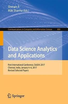 Data Science Analytics and Applications - 9789811086021