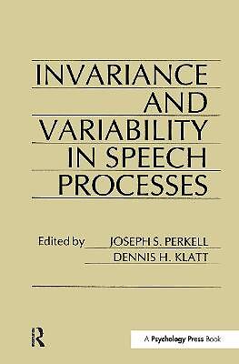 invariance and Variability in Speech Processes - 9780898595451