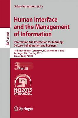 Human Interface and the Management of Information - 9783642392252