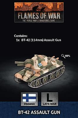 Миниатюры фронта Пламя войны, финский танк БТ-42, FOW FI010