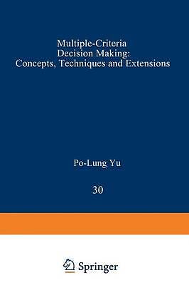 Multiple-Criteria Decision Making - 9781468483970