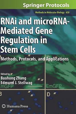 RNAi and microRNA-Mediated Gene Regulation in Stem Cells - 9781607617686