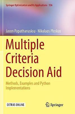 Multiple Criteria Decision Aid - 9783030062729