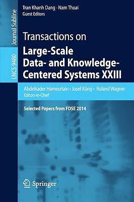 Transactions on Large-Scale Data- and Knowledge-Centered Syst... - 9783662491744