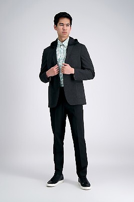

Haggar Мужские брюки Cool Right Slim Fit с плоской передней частью,  —, Черный